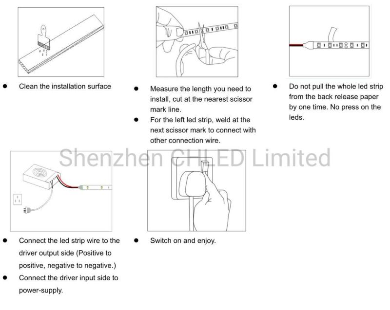 High Bright LED COB Strip Light 384LEDs/M 12V 24V Flexible Dotless COB LED Strip Lights LED Strip