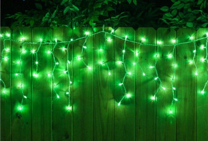 High Quality Rubber Cable OEM LED Christmas Icicle Light