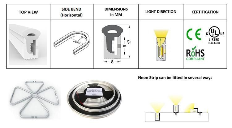 Advertising LED neon sign 8*17 outdoor waterproof illuminated neon light