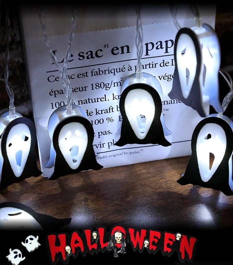 Garden Decorative Solar Pumpkin Lights LED Halloween String Lights