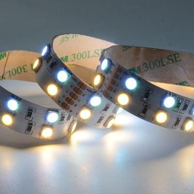 TV backlight round PC cover SMD5050 RGBW LED Strip Light for Decorations 5m/reel