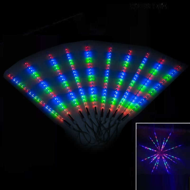 Multicolor 50cm Synchronize RGB Meteor Shower Rain Lights