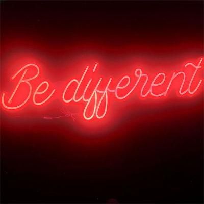 Best Selling Wall Mounted Romantic Silicone LED Acrylic Custom Be Different LED Neon Sign Letters