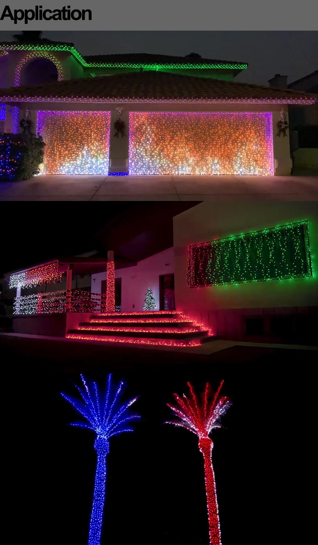 Christmas Wedding Stage Decoration Programmable Matrix LED RGB Pixel Curtain Light