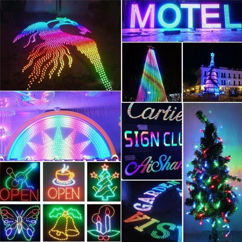DIP 8mm 180 Degrees RGB Pixel Light Moudle for Christmas Tree