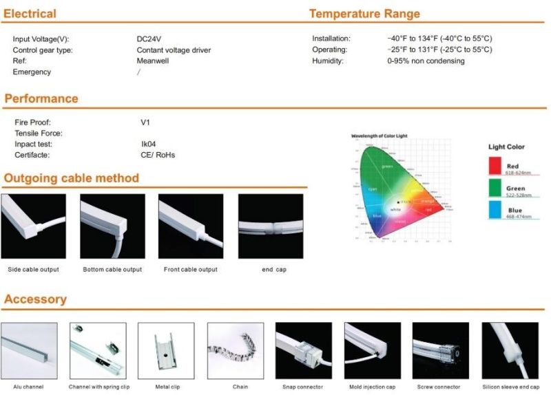 Streamline-3D Bendable Neon Ne1615 Flexible Bendable Silicon Neon IP65