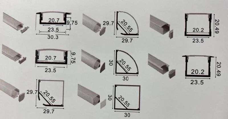 Manufactor Direct Sell Double Rows SMD LED Strip Light 2835 240LEDs/M DC24V for Home/Office/Building