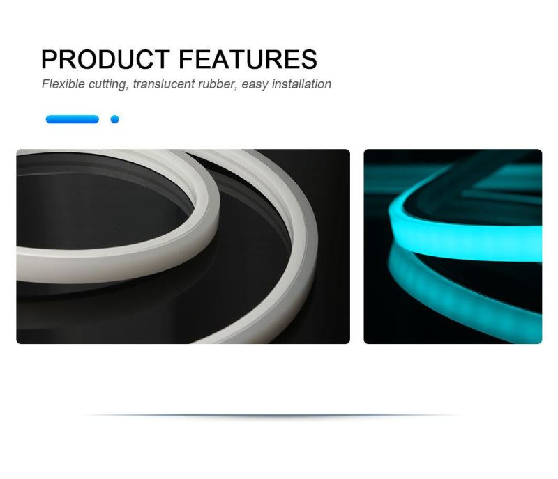 Silver-Plating Highly-Efficient Small Pressure Drop White 5000K LED Slim Neon Flex Strip