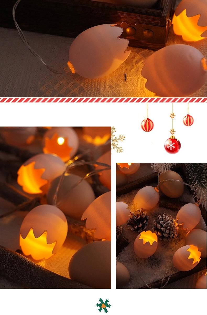Wholesale Gift Egg Pattern Romantic Battery Operation LED String Light