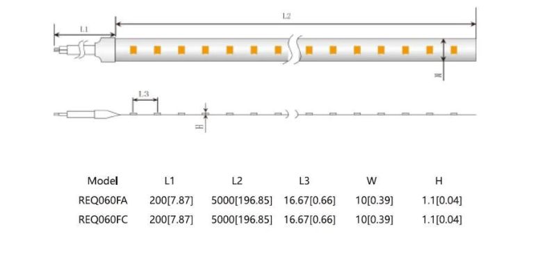 SMD2835 60LEDs LED Strip Lights DC12V IP20 6500K LED Strip