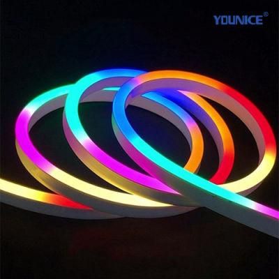 Flash Color Chasing Spi 5050 RGB LED Neon Strip with Stable Signal for Showcase Lighting