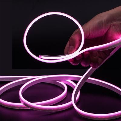 24V Pink Color RGB 4mm Width Small Size Waterproof Flex Neon Linear Outdoor LED Strip Light