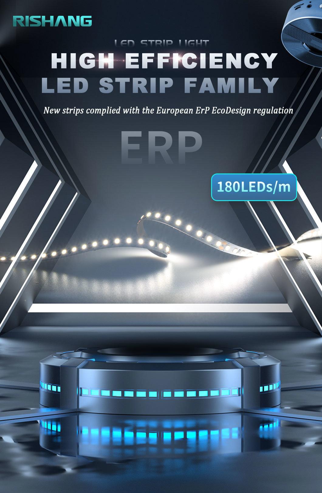 High CRI80 3000K 10mm 5m Constant Voltage LED Light Strip with ERP Approval
