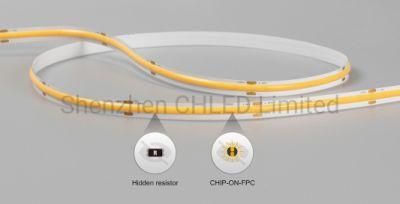 Ra90 CRI90 Free Dots Flexible LED Strip with COB Fob Chips for Christmas Decoration