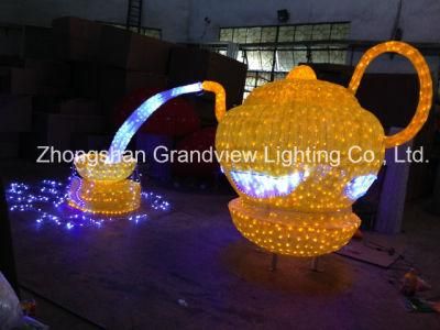 LED Acrylic Tea Pot Christmas Motif Lights (BW-SC-TP)