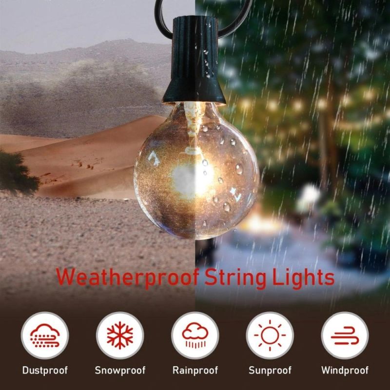 Globe Bulbs G40 Lights Garden Patio Wedding Garland Holiday Globe String Light