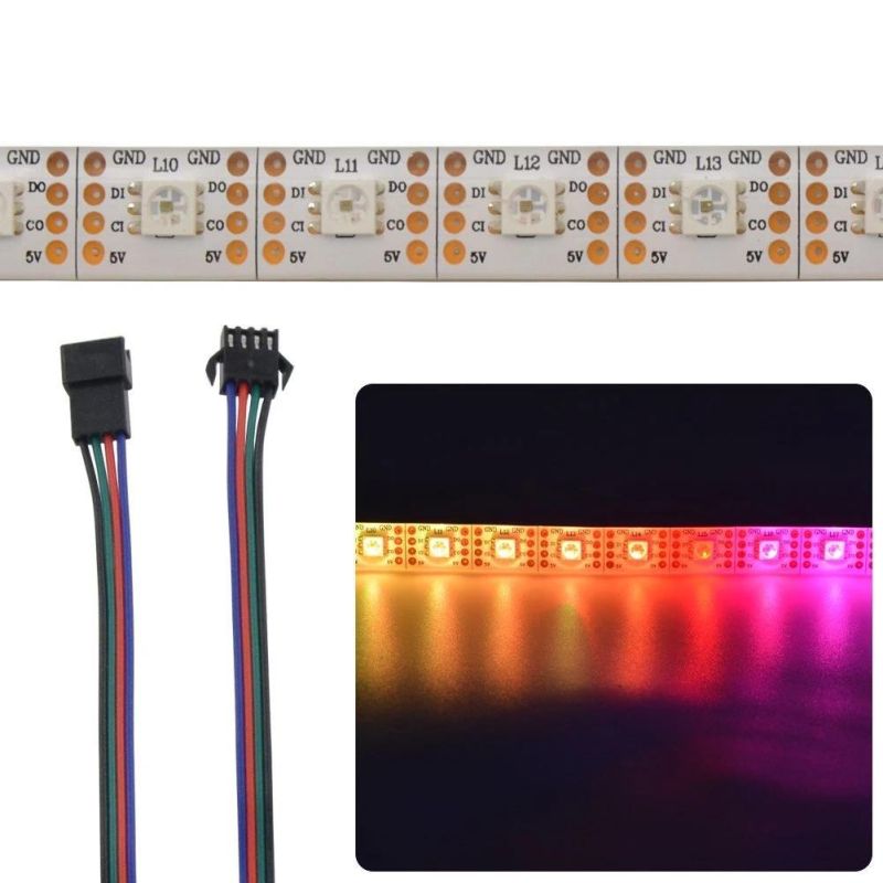 Apa102c 5V 5050 SMD RGB 60LED/M LED Pixel Strip