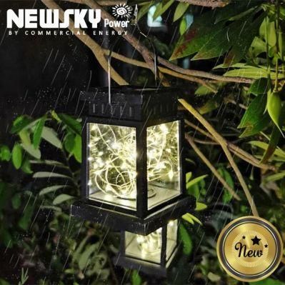 Magic Solar Lanterns Outdoor Hanging Garden Solar Lights ABS Outdoor Lantern Decorative Garden Table Lights Solar Powered for Porch Patio