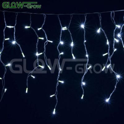 IP65 Waterproof White 230V/120V Christmas LED Fairy Icicle String Light Wedding Decoration