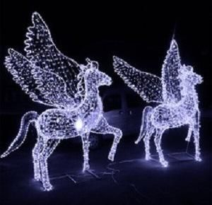LED Wild Horses Christmas Motif Light for Outdoor Decoration