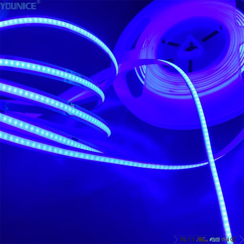 2700K-6500K Ra90 8mm Width DC24V 528LEDs/M 45.45mm Cut Unit LED COB Strip