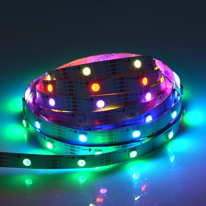 Fastest Best Sellers Build-IC RGB Full Color HD107s 60LED/M LED Flexible Strip Rope Light