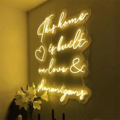 Chinese Family Letter Neon 3D Neon Letter Sign Custom High Quality Neon Lighted Sign for Different Shop