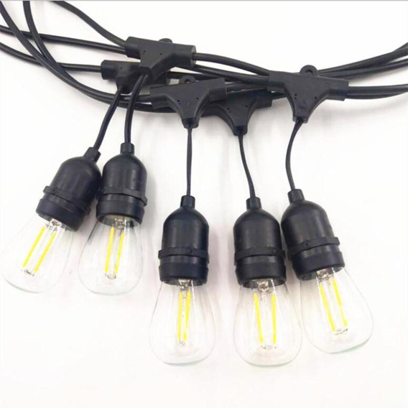 RGB Color Remote Control Outdoor Decoration S14 LED String Light