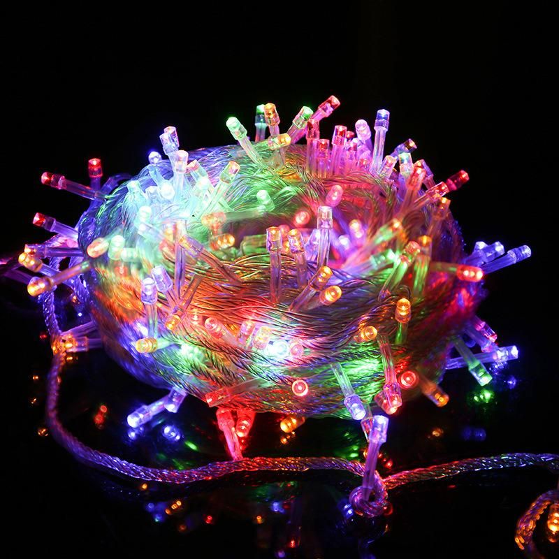 Fully Waterproof LED High Power Lamp Energy Saving Lamp Brightness Holiday Light LED Christmas Lamp Decoration Colorful String LED Lights Outdoor Holiday Light