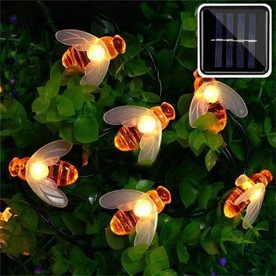 Honey Bee LED String Fairy Light for Garden Fence Patio Christmas