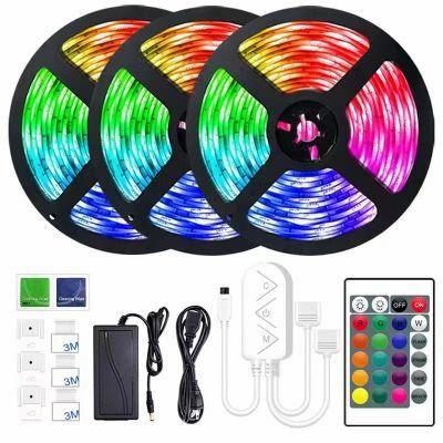 Wholesale 12V 5050 RGB Bluetooth Back Flexible LED Strip Lights for Outdoor Party Wedding Christmas Decoration