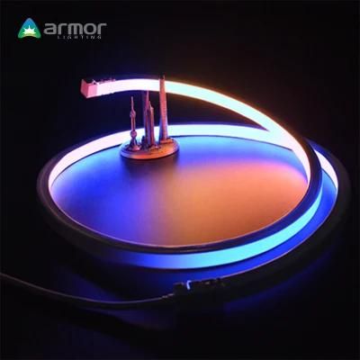 IP65 Waterproof PVC Silicone Flex Neon Rope Light Strip 24V 12V Color Changing LED Neon Light