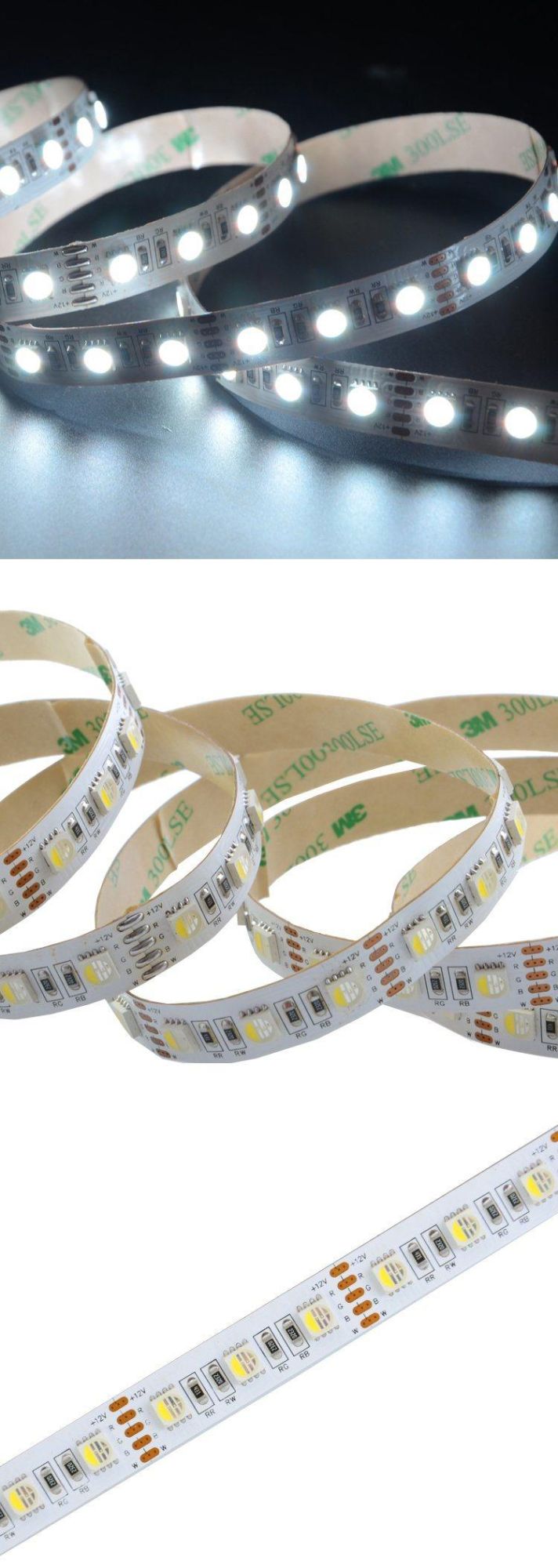 SMD5050 4in1 72LEDs/m RGBW DC12V/24V 12mm LED Strip with High Quality