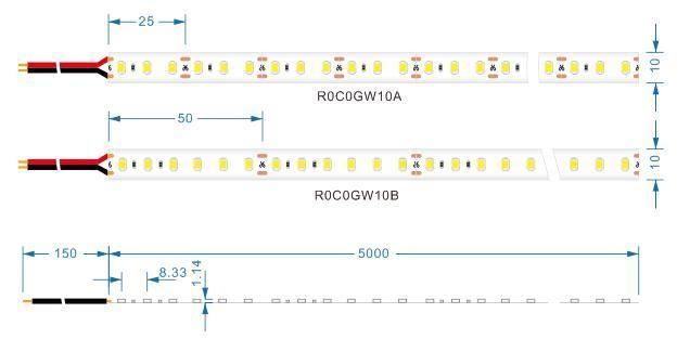 SMD2835 LED Strip with UL CE RoHS Low Voltage Light