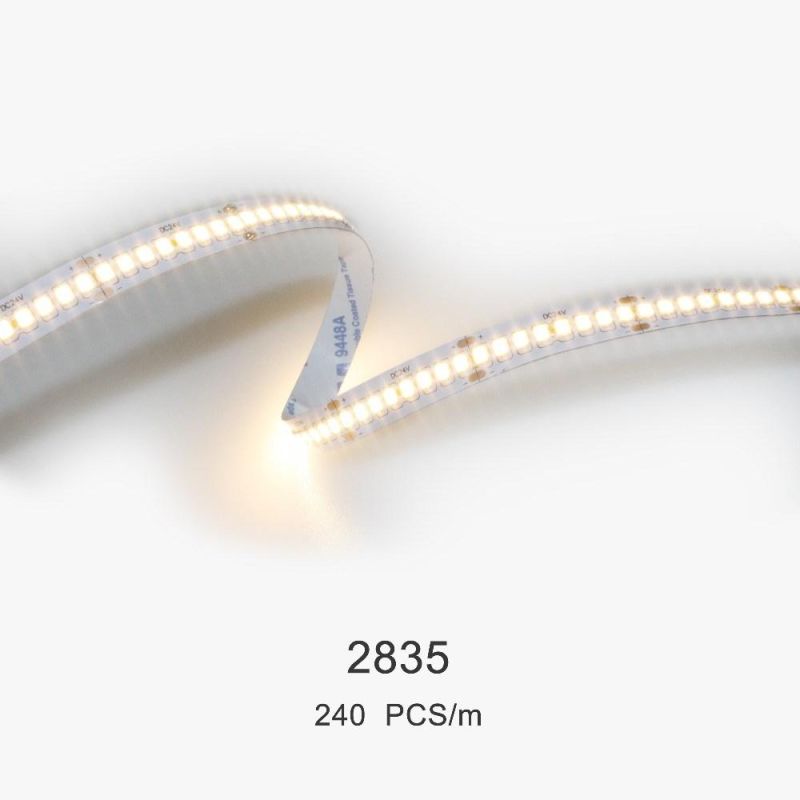 High Quality 24V Full Spectrum CRI>95 LED Strip 2835 with 240LEDs Per Meter R1-R15 All>95