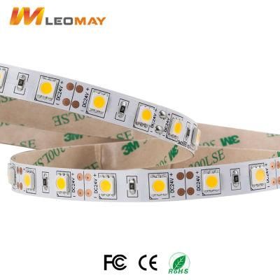 Cool White 14.4W/M SMD5050 Flexible LED Strip Light with CE UL