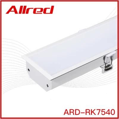 75X40 LED Linear Indoor Lamp Recessed Light Office Pendant LED Lighting in Aluminium LED Profile Light Housing