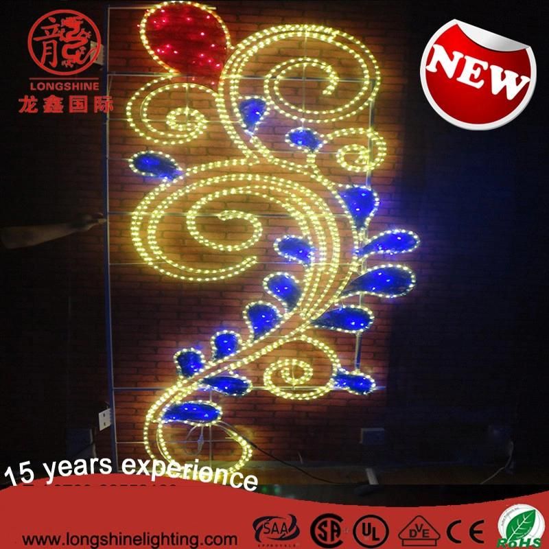 LED Flower Middle East National Day Celebration Street Pole Decorative Light for Outdoor