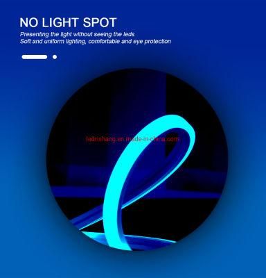 Red CE RoHS UL Outdoor Usage Silicon Gel Waterproof 2835 Strip Light Decorative Lighting LED Flexible Square Neon Strips 6mm