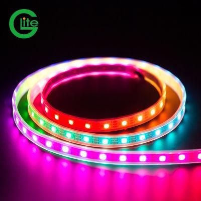 Glite 60LEDs 5V RGB Magic Digital LED Pixel Strip 2812 Non-Waterproof for Decoration