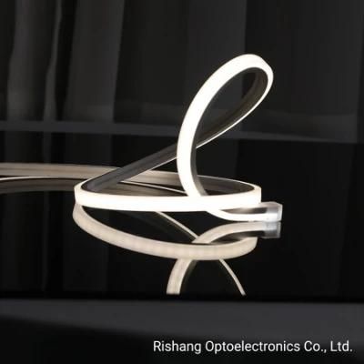 144LEDs/M 24V 10mm White 6500K High Brightness Silicone Extrusion IP66 Waterproof Constant Current Square LED Flexible Neon Strip