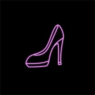 Drop Shipping Electronic Custom Made PVC Glass Silicone LED Light High Heel Neon Sign Logo