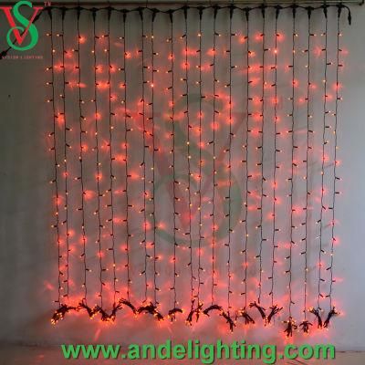 Waterproof Copper Wire Connectable LED Curtain Lights for Outdoor Decoration