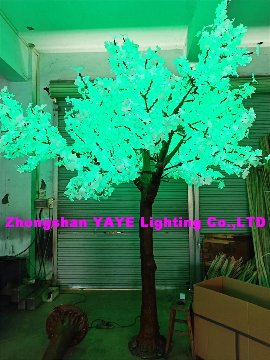 Yaye Hot Sell Outdoor LED Maple Tree Light / Pink LED Maple Tree /Lighted Maple LED Light