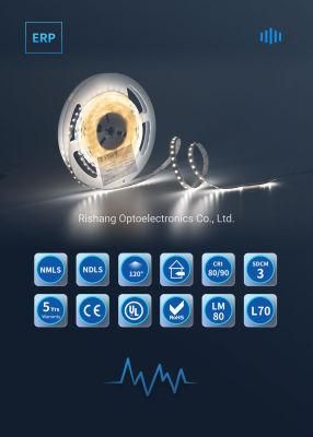 One-Bin Only Good Color Consistency High Luminous Efficiency 210lm/W SMD2835 LED Strip with ERP Standard