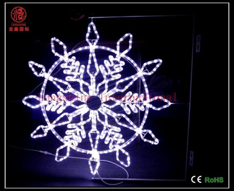 2D LED Snowflake Motif Light Outdoor Decoration