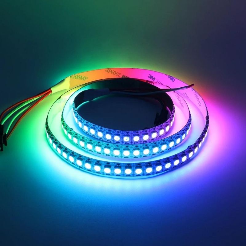 LED Pixel Strip Light DC 5V Ws2812 Ws2812b Individually Addressable RGB Smart Pixels Strip 2812 IC Waterproof