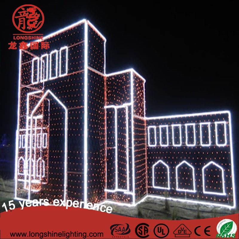 LED Architectural Monument Motif Castle Lights for Kuwait National Day