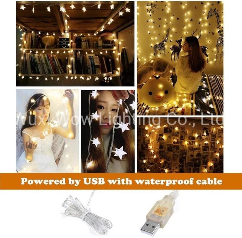 String Lights Star Fairy Light with 6m 40 LED Decorative Lighting for Anywhere