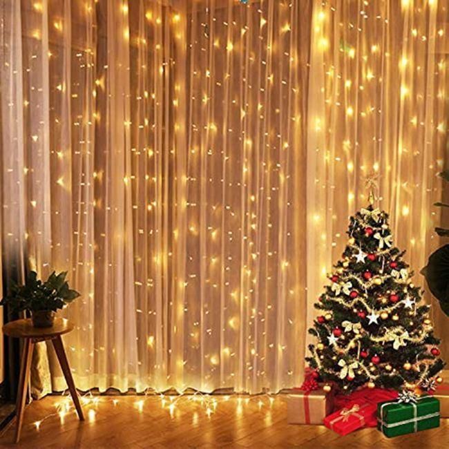 Connectable Waterproof Christmas Wedding Indoor Outdoor Decoration LED Curtain Icicle Lights Holiday Lighting